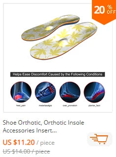 Flat Feet Template Arch Support Orthopedic Insoles,Men Women Plantar Fasciitis Heel Pain Orthotics Insoles Sneakers Shoe Inserts