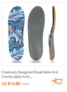 Flat Feet Template Arch Support Orthopedic Insoles,Men Women Plantar Fasciitis Heel Pain Orthotics Insoles Sneakers Shoe Inserts