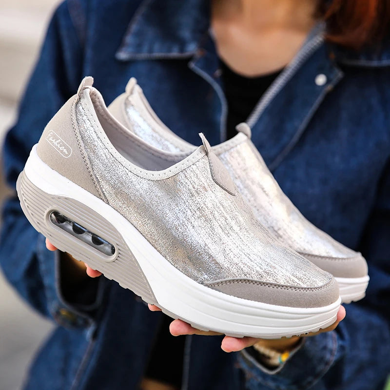 Sneakers Women Platform Shoes Spring Summer Flats Women Loafers Slip On Shoes Woman Tenis Feminino Casual Ladies Shoes Sneakers