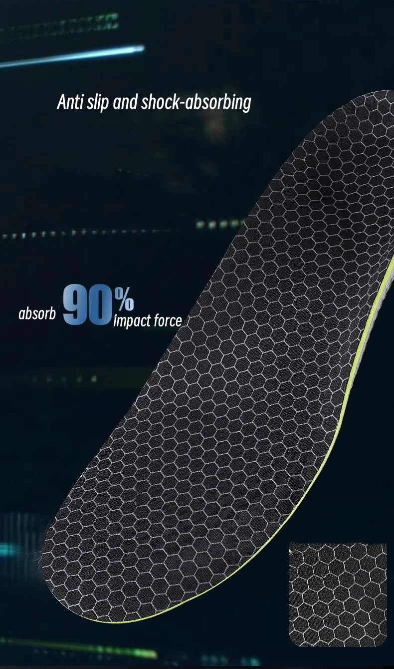 Sports Insoles For Shoes Men Women Arch Support Orthopedic Insoles Sweat Shock Absorbent Antibacterial Breathable Shoe Pad