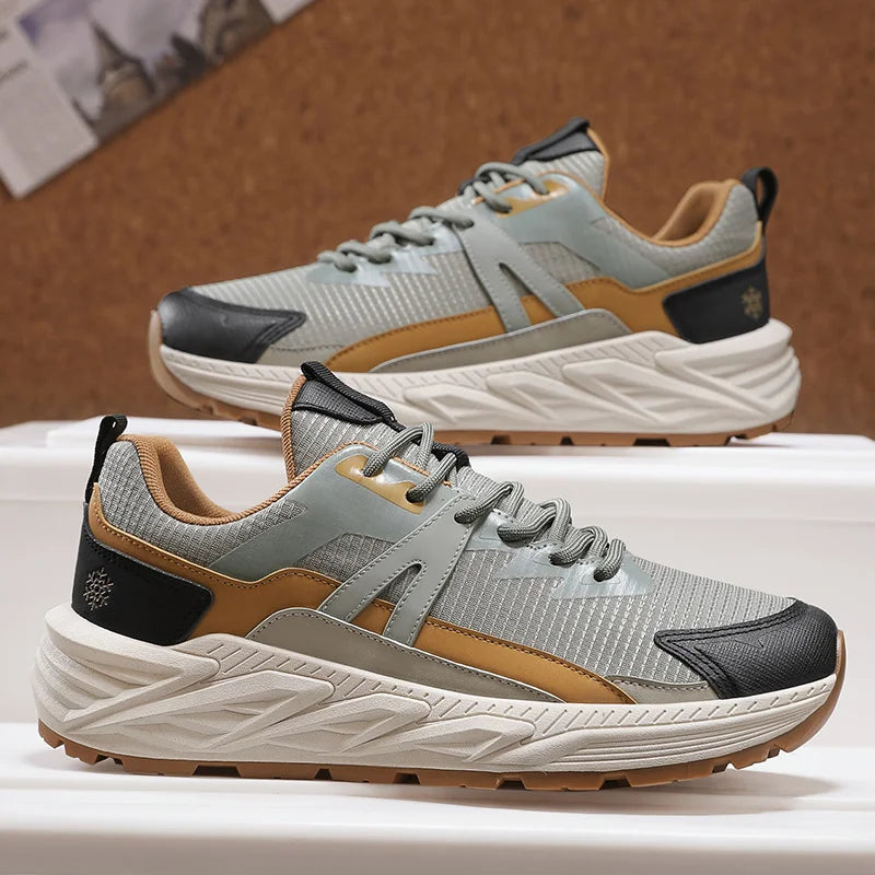 Casual Sneakers Men Low-top Breathable Sports Shoes for Men Fashion All-seasons Walking Shoes Trendy Trainers for Man 2025 New