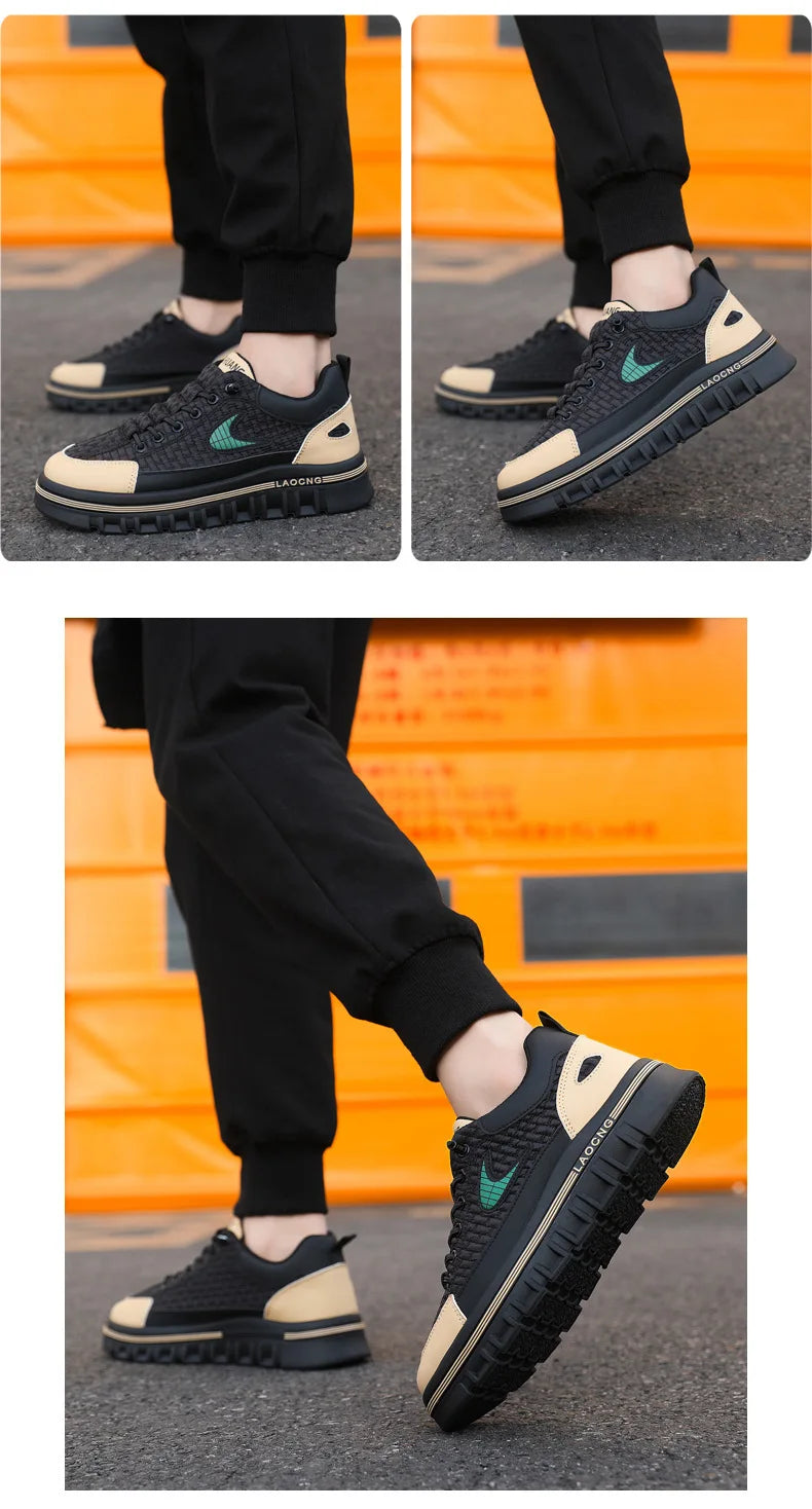 Men Chunky Sneakers Fashion Non-slip Luxury Brand Men's Sneakers Designer Platform Casual Board Shoe Man's Vulcanize Shoe
