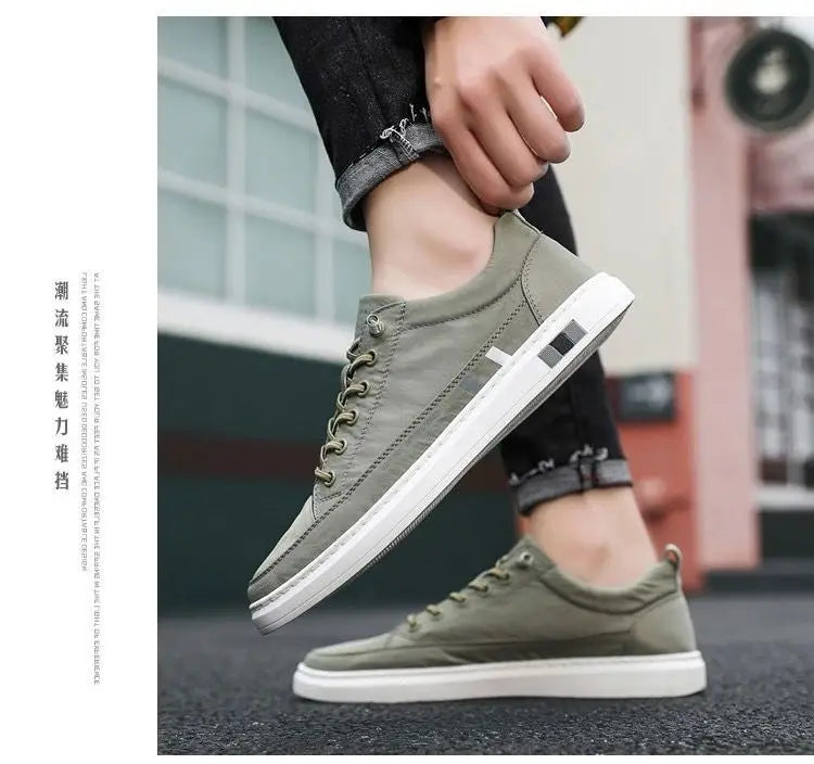 Sneakers Men Shoes Comfortable Breathable Ice Silk Casual Shoes Lightweight Walking Flat Shoes Male Sneakers Summer Tennis Shoe