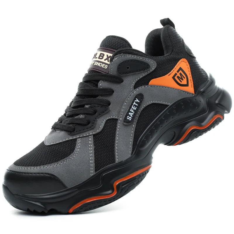 Work Sneakers for Men Safety Shoes Anti-smash Anti puncture Indestructible Shoes Breathable comfort Steel Toe Protection Shoes