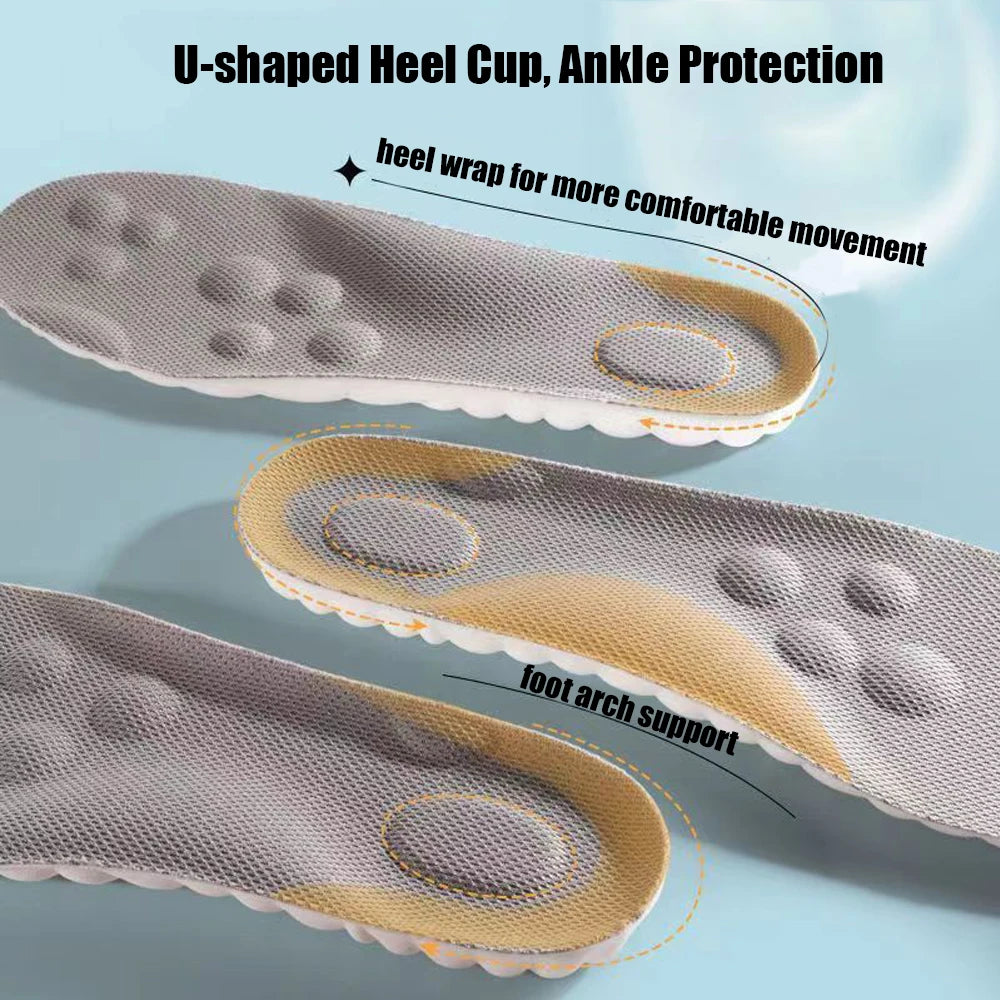 High Quality Sports Insoles for Shoes Men Memory Foam Woman Templates Arch Support Orthopedic Insoles for Sneakers Shoe Pad