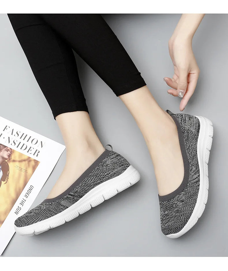 Sneakers Fashion2022 Women  Socks Shoes Casual White Sneakers Summer knitted Vulcanized Shoes Women Trainers Tenis Feminino