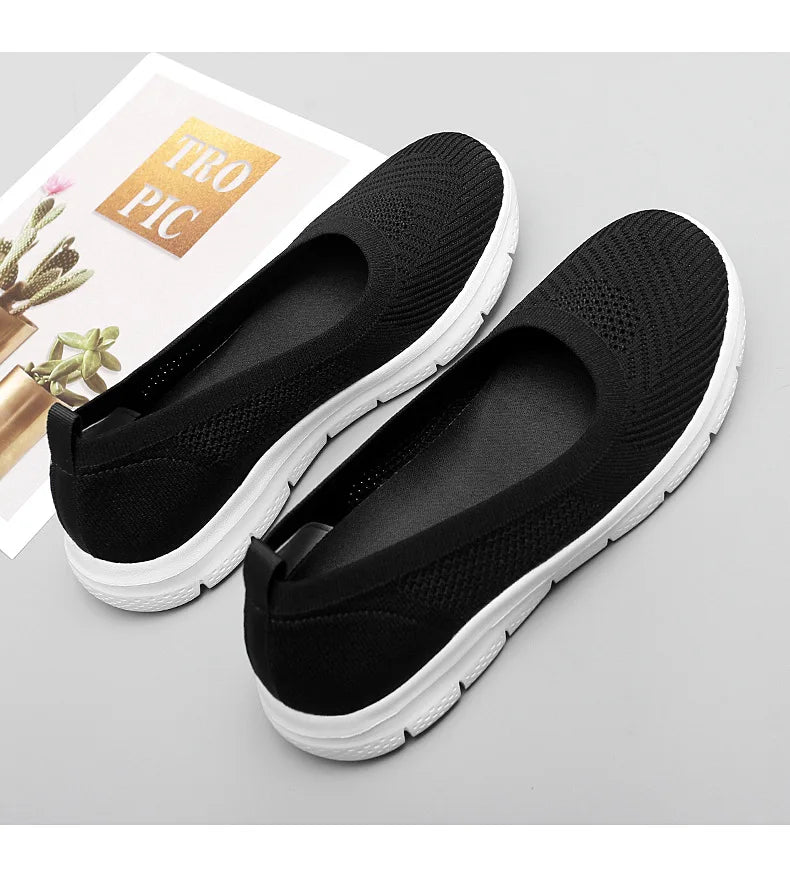 Sneakers Fashion2022 Women  Socks Shoes Casual White Sneakers Summer knitted Vulcanized Shoes Women Trainers Tenis Feminino