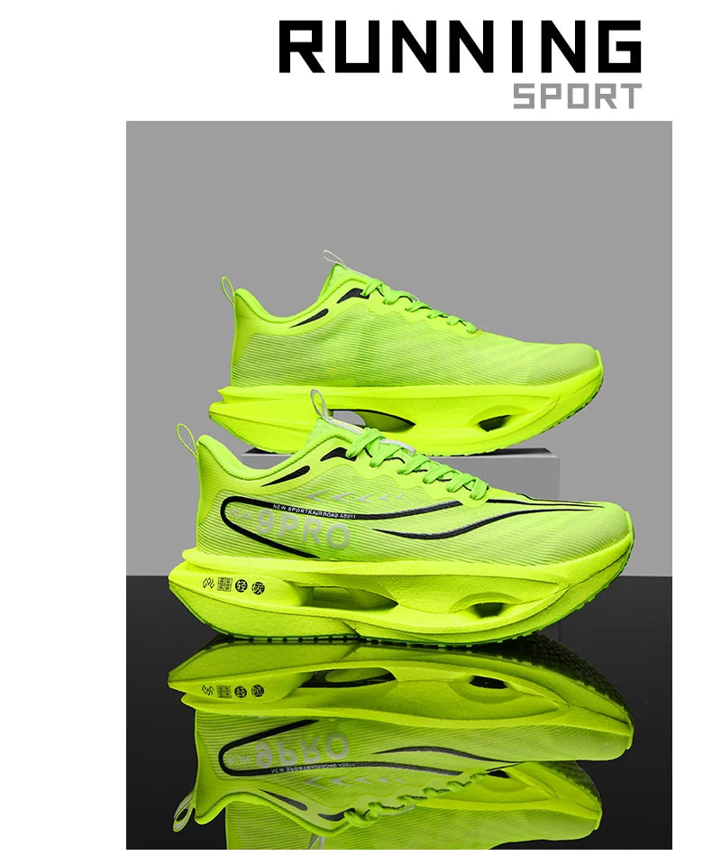 NEW Marathon Sneakers Men's Sports Shoes Women Flat Wear Resistant Sneakers Comfortable Platform Soft Race Running Shoes for Man