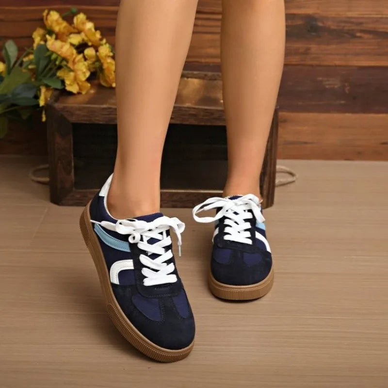 Women's Sneakers New Style Popular Genuine Leather Ladies Moral Training Shoes Casual Spring Flat Shoes Women Zapatos Mujer