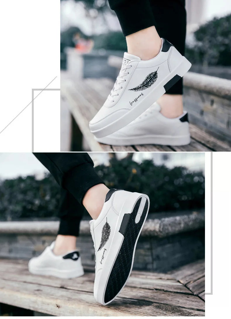 Men Sneakers Summer Men's White Sports Shoes Fashion Male Leather Casual Light Sports Shoes Zapatillas Hombre Chaussure Homme