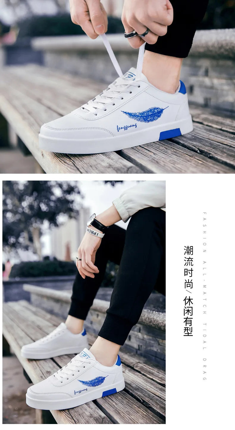 Men Sneakers Summer Men's White Sports Shoes Fashion Male Leather Casual Light Sports Shoes Zapatillas Hombre Chaussure Homme