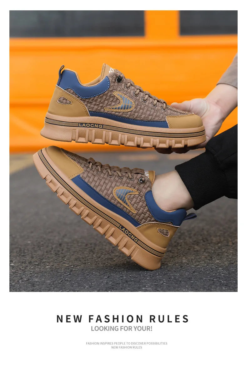 Men Chunky Sneakers Fashion Non-slip Luxury Brand Men's Sneakers Designer Platform Casual Board Shoe Man's Vulcanize Shoe