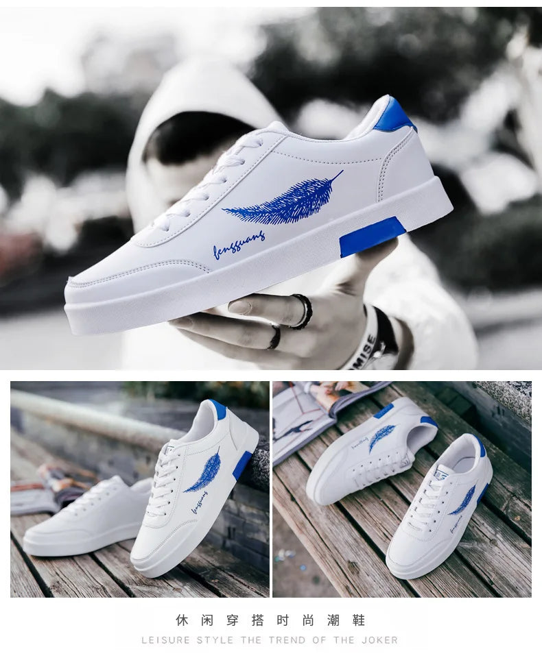 Men Sneakers Summer Men's White Sports Shoes Fashion Male Leather Casual Light Sports Shoes Zapatillas Hombre Chaussure Homme