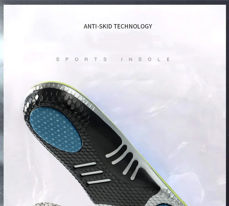 Sports Insoles For Shoes Men Women Arch Support Orthopedic Insoles Sweat Shock Absorbent Antibacterial Breathable Shoe Pad