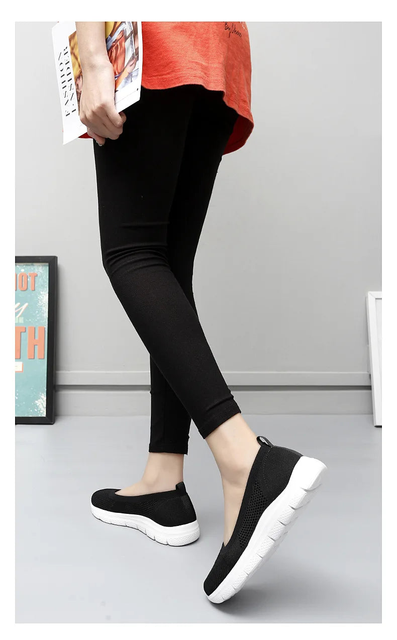 Sneakers Fashion2022 Women  Socks Shoes Casual White Sneakers Summer knitted Vulcanized Shoes Women Trainers Tenis Feminino