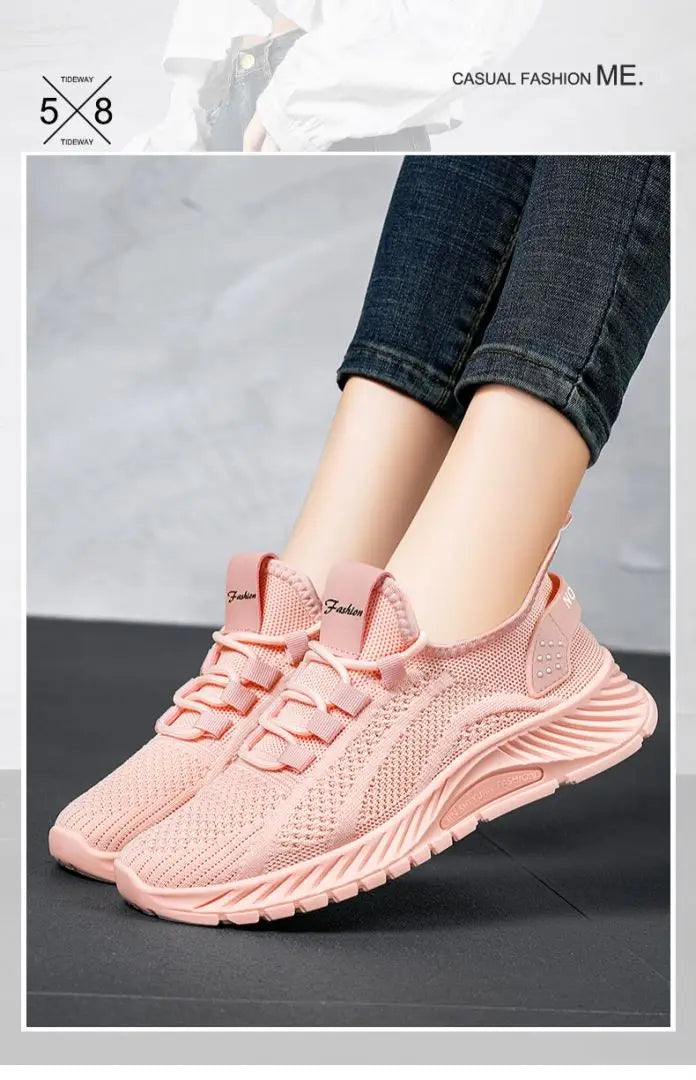Sneakers Woman Luxury Spring Hot Ladies sports shoes Brand Breathable Running Shoes Fashion Light Basketball Tenis Platform Shoe