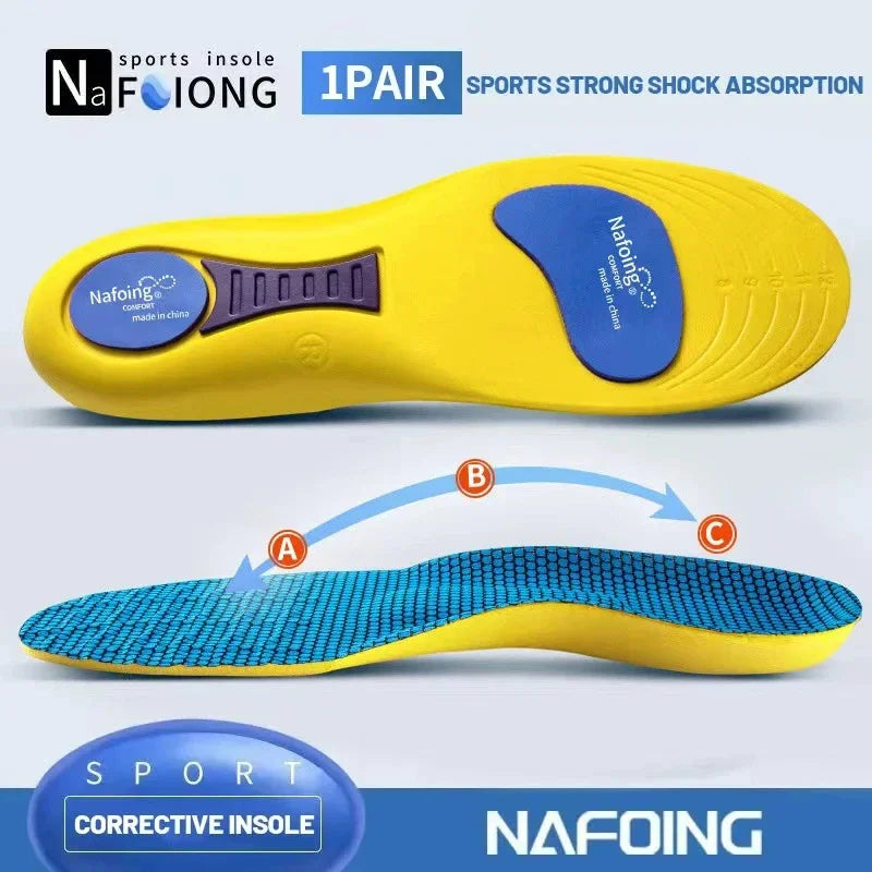 Sport Insoles for Shoes Sole Orthopedic Insoles Shock Absorption Deodorant Breathable Cushion Arch Support Ease Feet Pressure