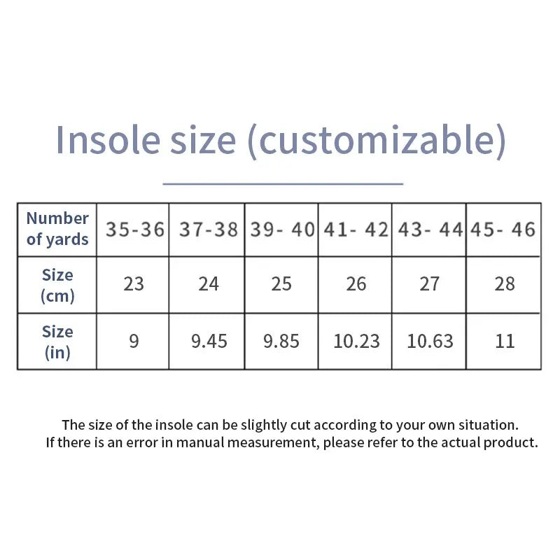 Sport Insoles for Men Women Arch Support Breathable Shock Absorption Shoes Pad Outdoor Running Feet Care Sneakers Sole Insoles