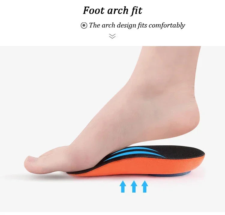 Sneakers Half Insoles for Feet Shock Absorption Elasticity Running Arch Support Orthopedic Heel Pad Plantar Fascitis Shoe Insert