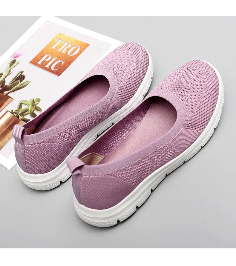 Sneakers Fashion2022 Women  Socks Shoes Casual White Sneakers Summer knitted Vulcanized Shoes Women Trainers Tenis Feminino