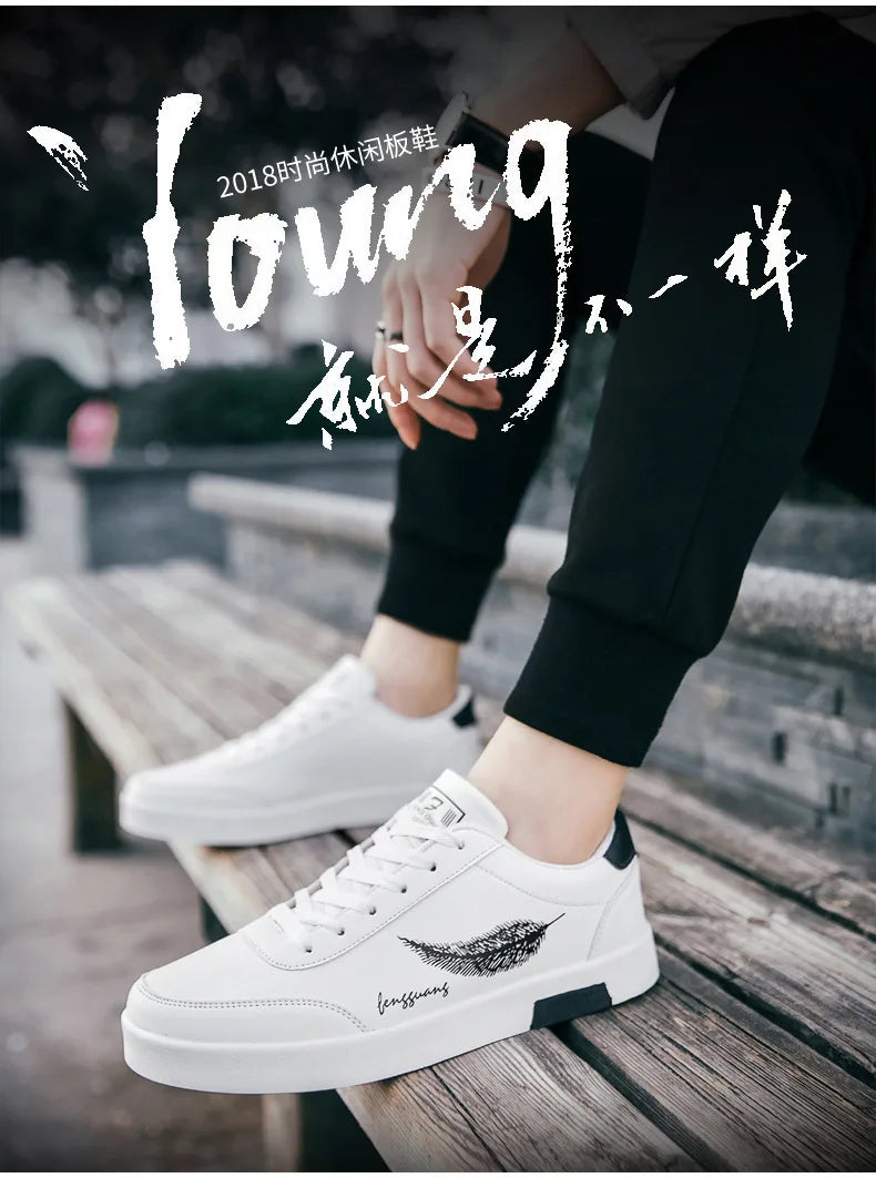 Men Sneakers Summer Men's White Sports Shoes Fashion Male Leather Casual Light Sports Shoes Zapatillas Hombre Chaussure Homme