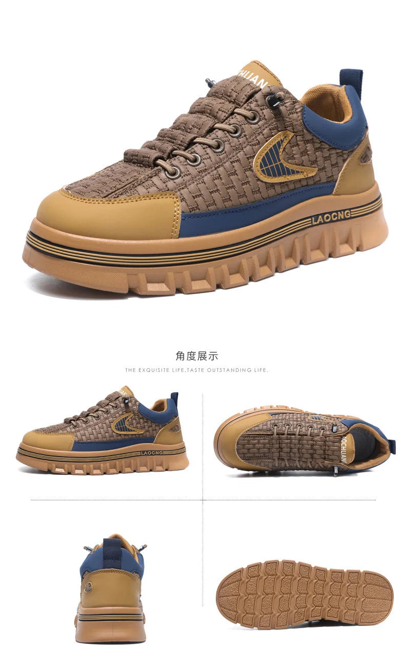 Men Chunky Sneakers Fashion Non-slip Luxury Brand Men's Sneakers Designer Platform Casual Board Shoe Man's Vulcanize Shoe