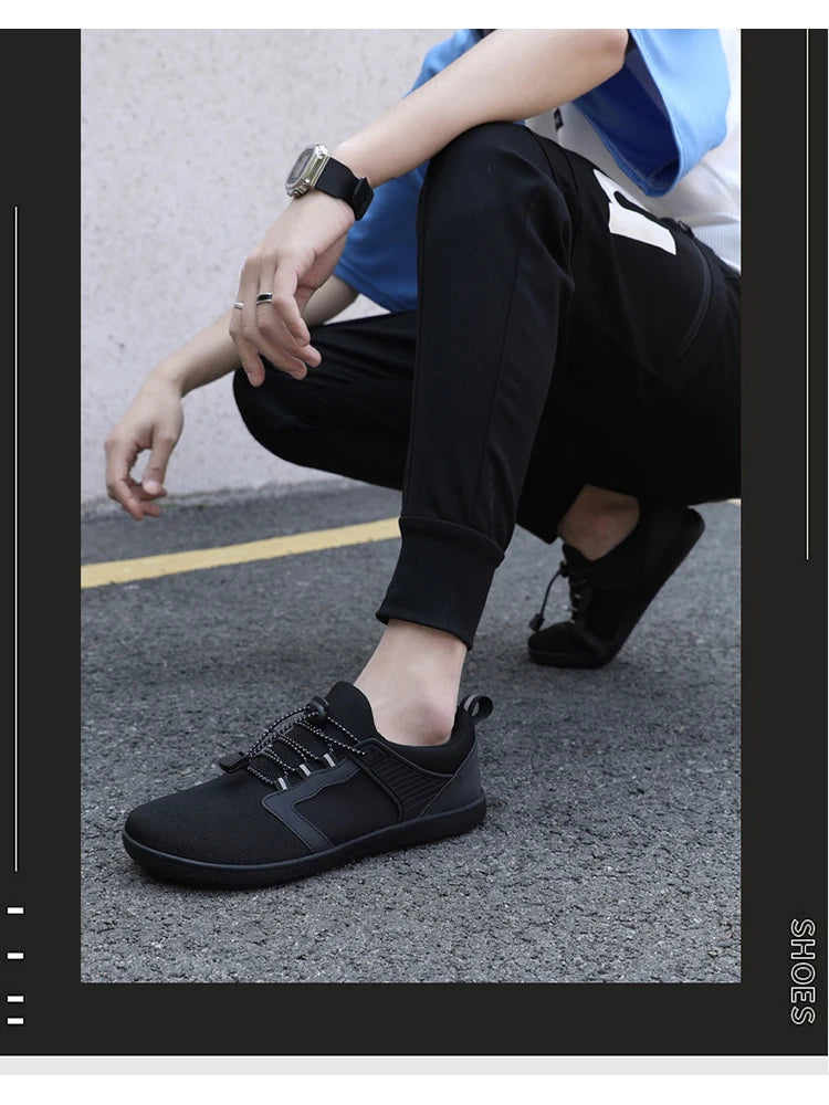 Men's Sneakers Barefoot Shoes Cross-Trainer Shoes Wide Toe Walking Shoes Zero Drop Sole Trail Running Shose