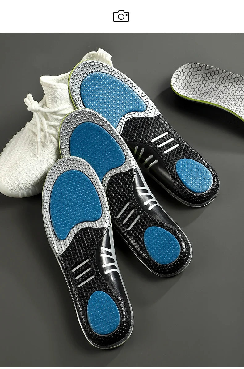 Sports Insoles For Shoes Men Women Arch Support Orthopedic Insoles Sweat Shock Absorbent Antibacterial Breathable Shoe Pad