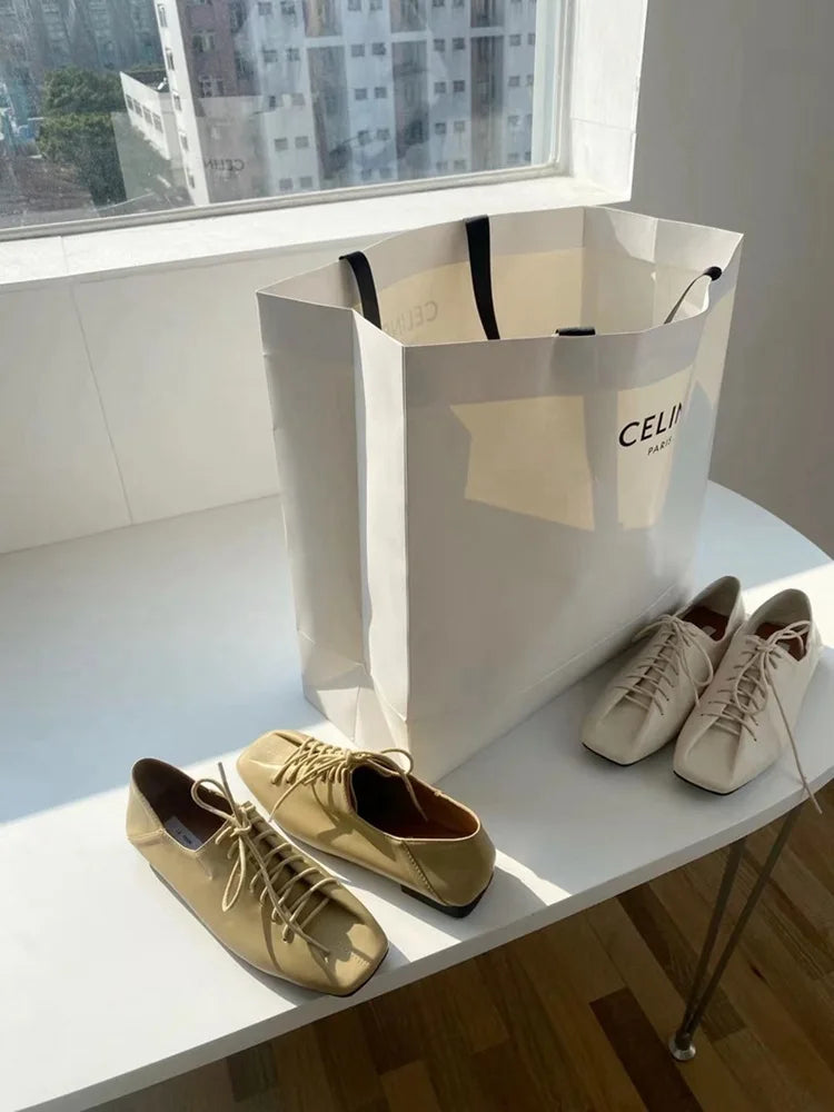 Women's Sneakers Summer 2023 Shoes Woman-shoes New Casual Roses PU Lace-Up Low Rubber Basic Cross-tied Leisure Spring Square