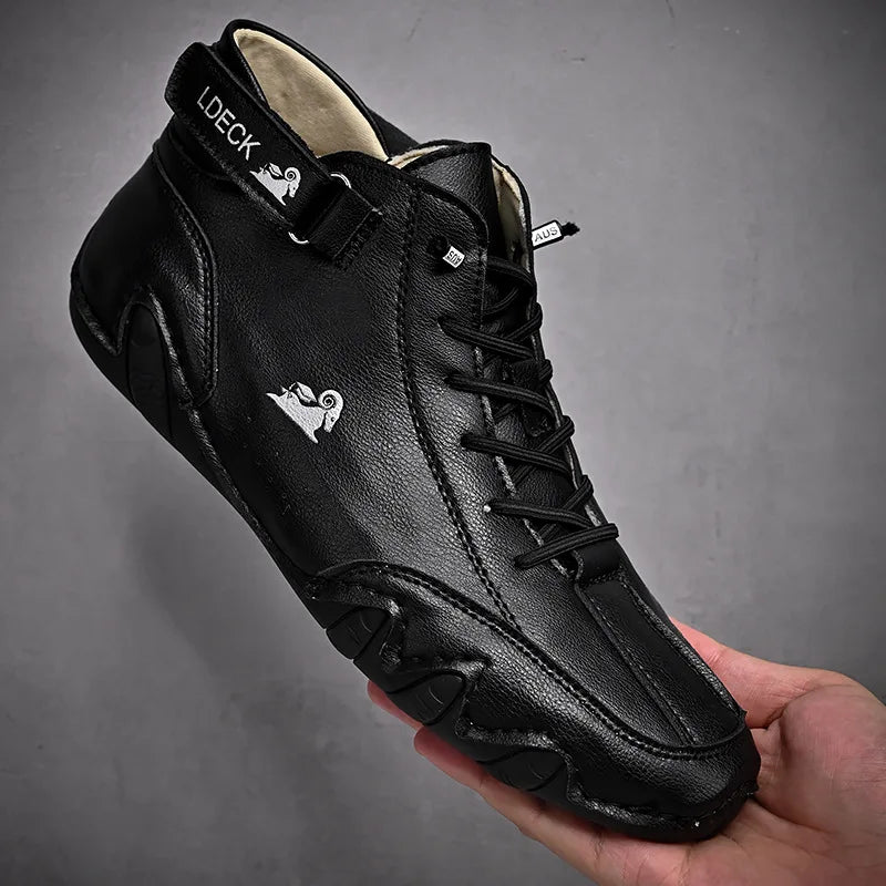 Men Sneakers 2022 New In Casual Shoes Male High Top Sneakers Winter Warm Designer Fashion Loafers Lace Up Shoes Men Ankle Boots