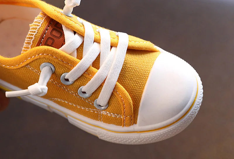 Kid Sneakers Summer Canvas Shoes For Children Fashion Anti-slip Baby Shoes Girls Boys Breathable Casual Shoes Slippers 21-32