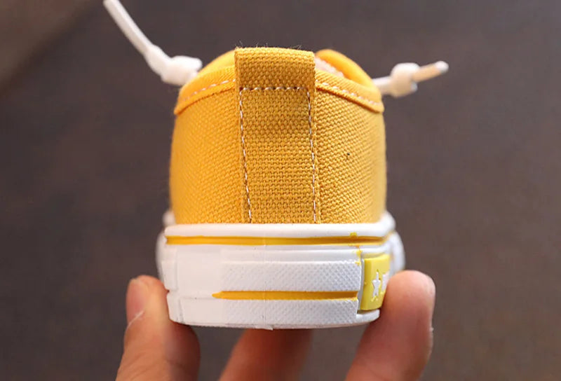 Kid Sneakers Summer Canvas Shoes For Children Fashion Anti-slip Baby Shoes Girls Boys Breathable Casual Shoes Slippers 21-32