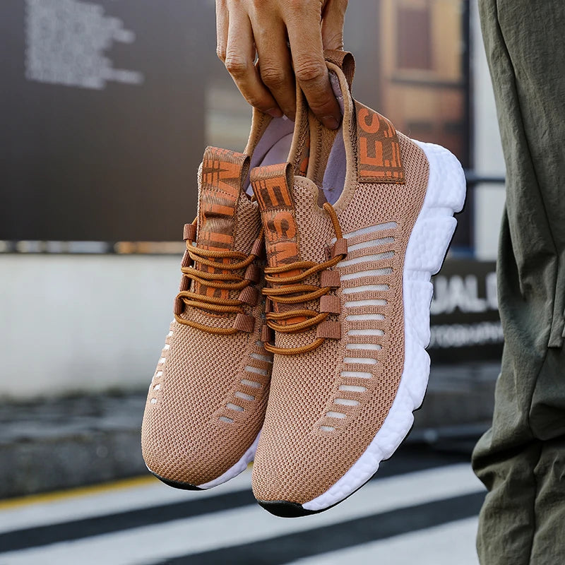 Sneakers Men's Shoes Are Lightweight Simple Fashionable Casual Outdoor Breathable Mesh Soft Soled Running Tenis Masculino Shoes