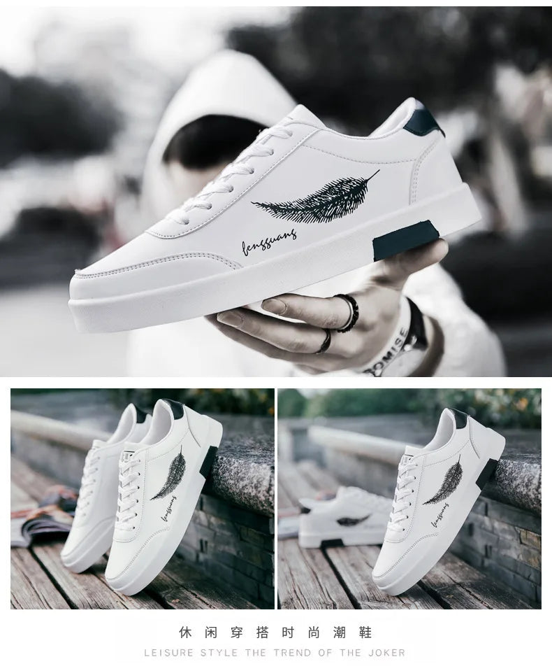 Men Sneakers Summer Men's White Sports Shoes Fashion Male Leather Casual Light Sports Shoes Zapatillas Hombre Chaussure Homme