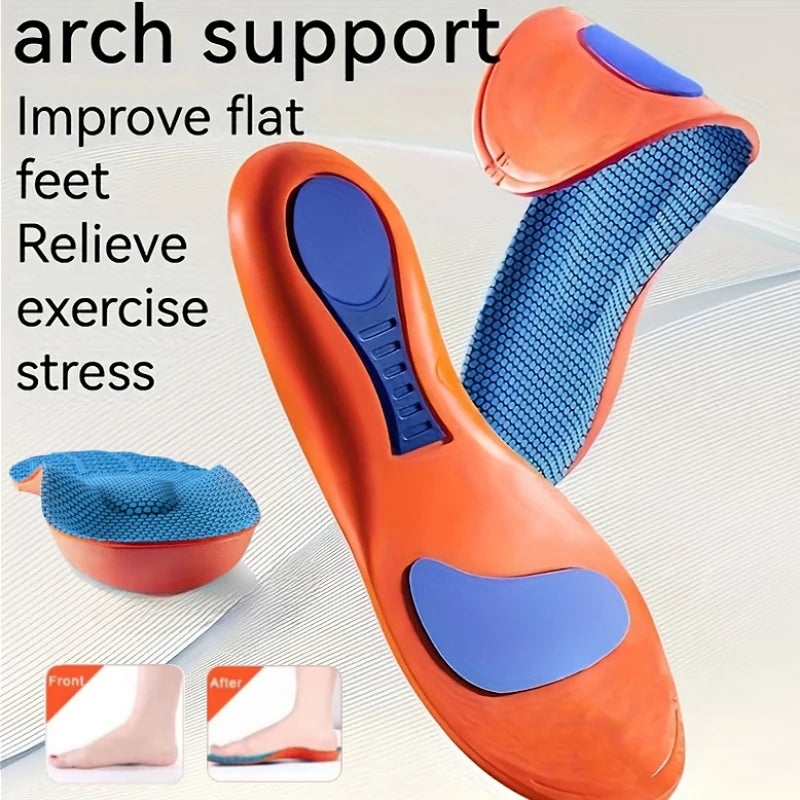 Sport Insoles for Shoes Sole Orthopedic Insoles Shock Absorption Deodorant Breathable Cushion Arch Support Ease Feet Pressure
