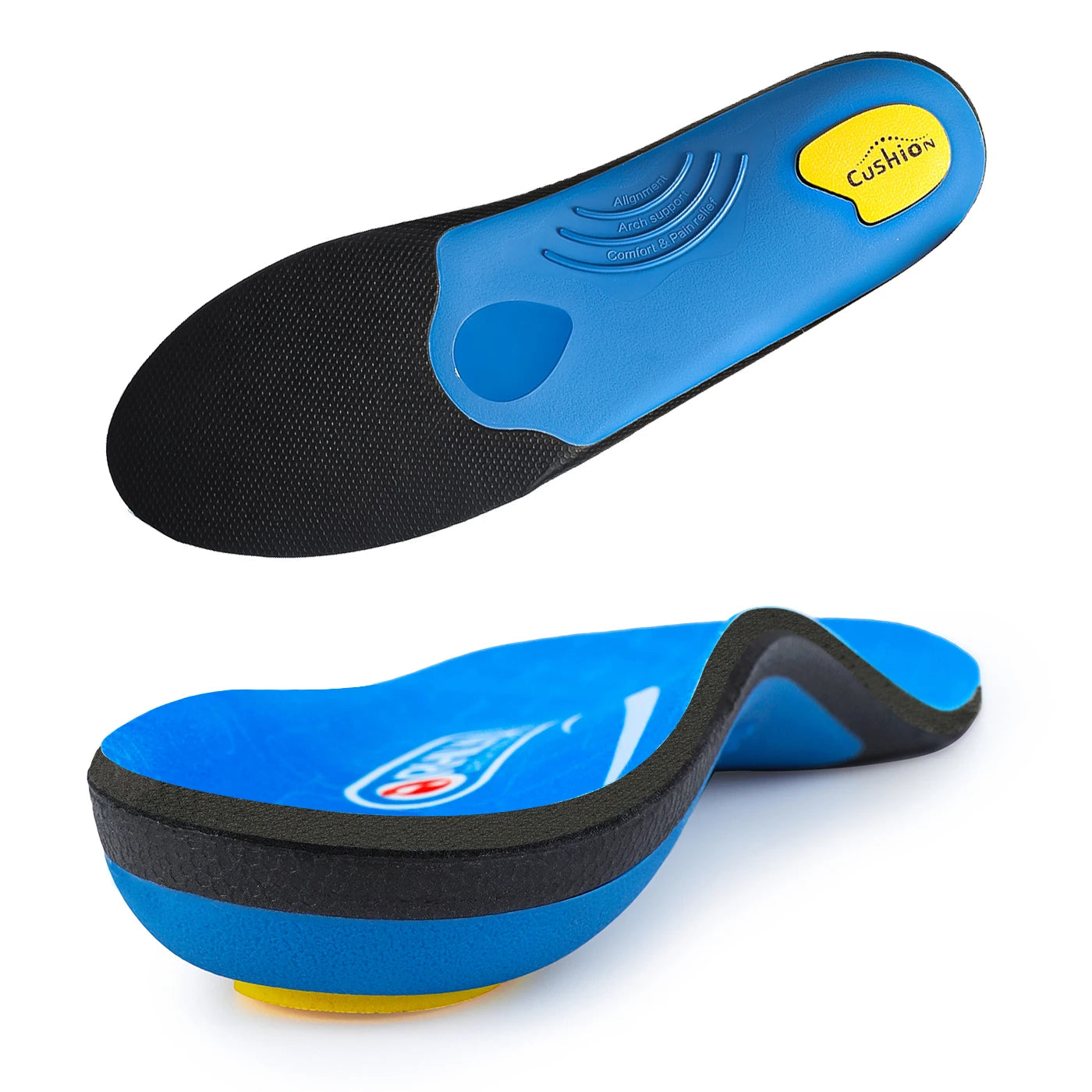 Flat Feet Template Arch Support Orthopedic Insoles,Men Women Plantar Fasciitis Heel Pain Orthotics Insoles Sneakers Shoe Inserts