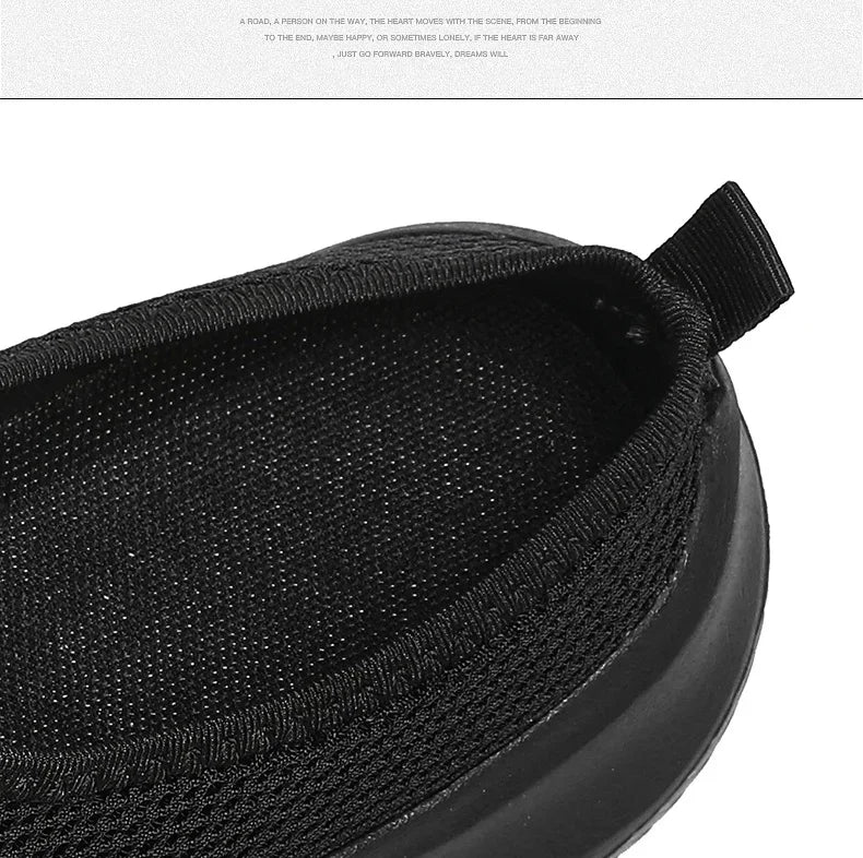 Men's Sneakers Comfortable Lightweight Soft Half Slipper Flat Running Shoes Outdoor Casual Sports Shoes Man Shoes Big Size 39-48