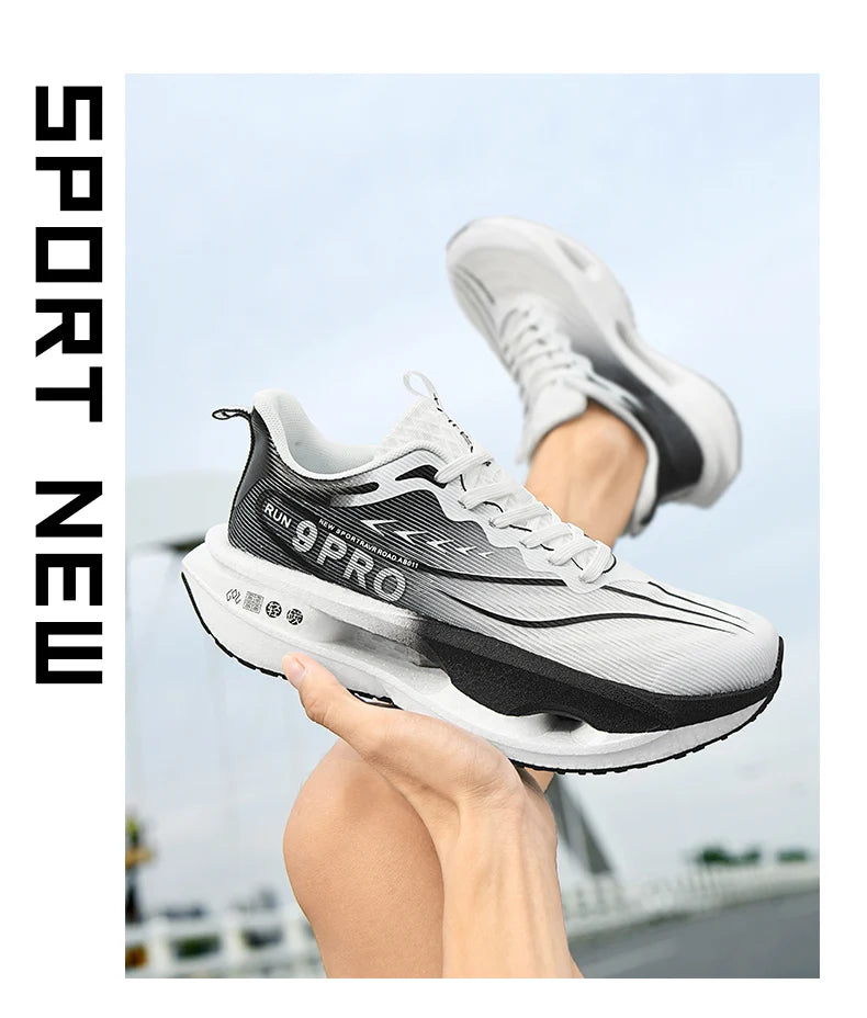 NEW Marathon Sneakers Men's Sports Shoes Women Flat Wear Resistant Sneakers Comfortable Platform Soft Race Running Shoes for Man