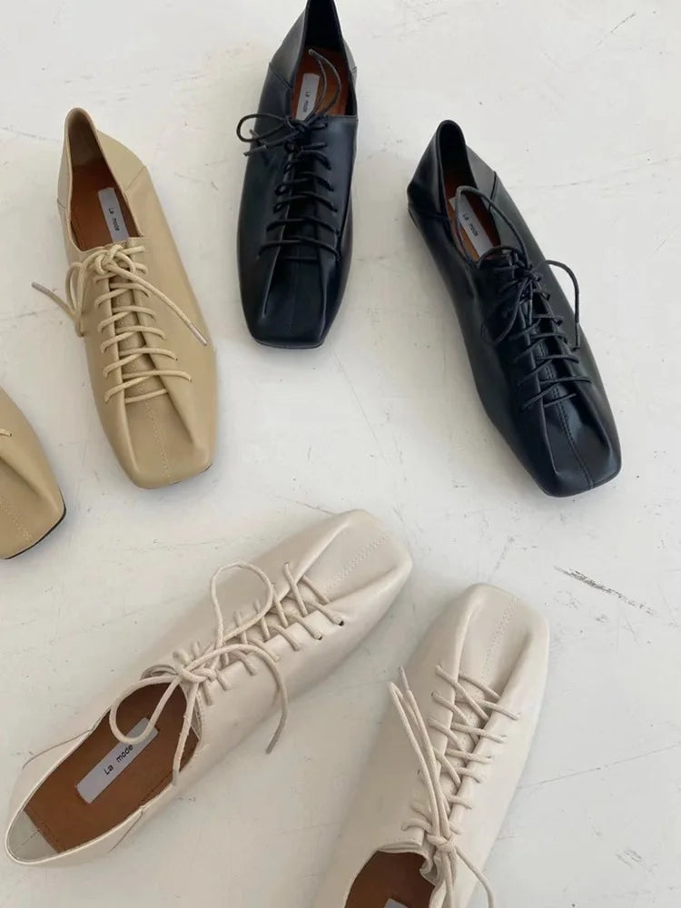 Women's Sneakers Summer 2023 Shoes Woman-shoes New Casual Roses PU Lace-Up Low Rubber Basic Cross-tied Leisure Spring Square
