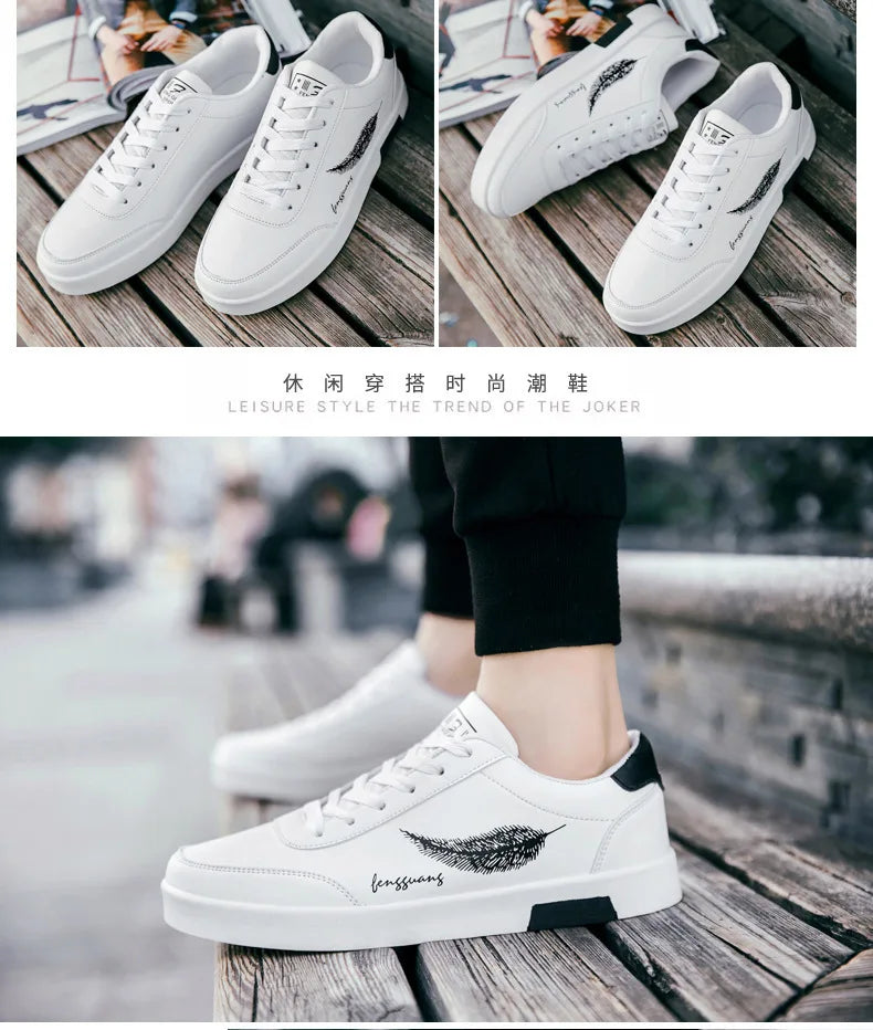 Men Sneakers Summer Men's White Sports Shoes Fashion Male Leather Casual Light Sports Shoes Zapatillas Hombre Chaussure Homme
