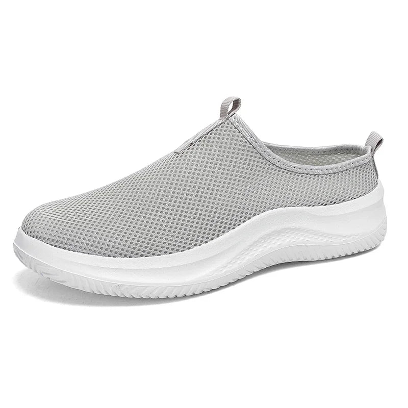 Men's Sneakers Comfortable Lightweight Soft Half Slipper Flat Running Shoes Outdoor Casual Sports Shoes Man Shoes Big Size 39-48