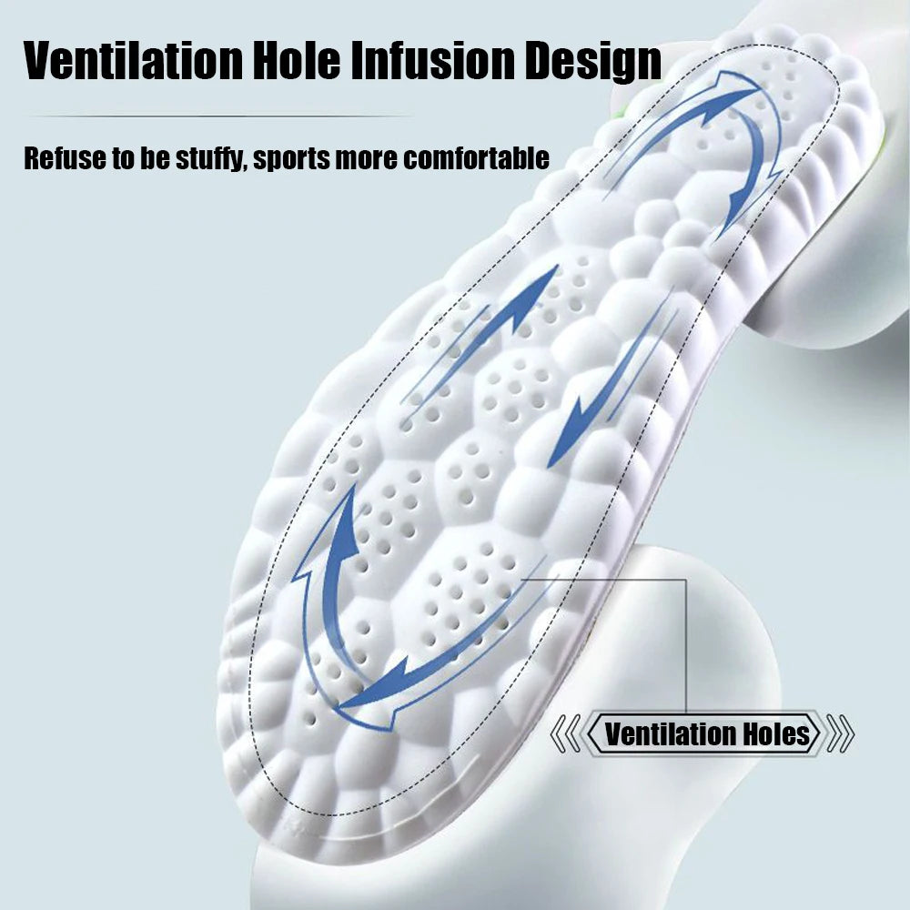 High Quality Sports Insoles for Shoes Men Memory Foam Woman Templates Arch Support Orthopedic Insoles for Sneakers Shoe Pad