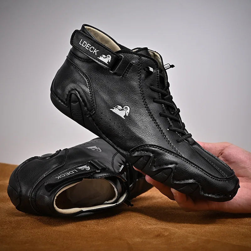 Men Sneakers 2022 New In Casual Shoes Male High Top Sneakers Winter Warm Designer Fashion Loafers Lace Up Shoes Men Ankle Boots