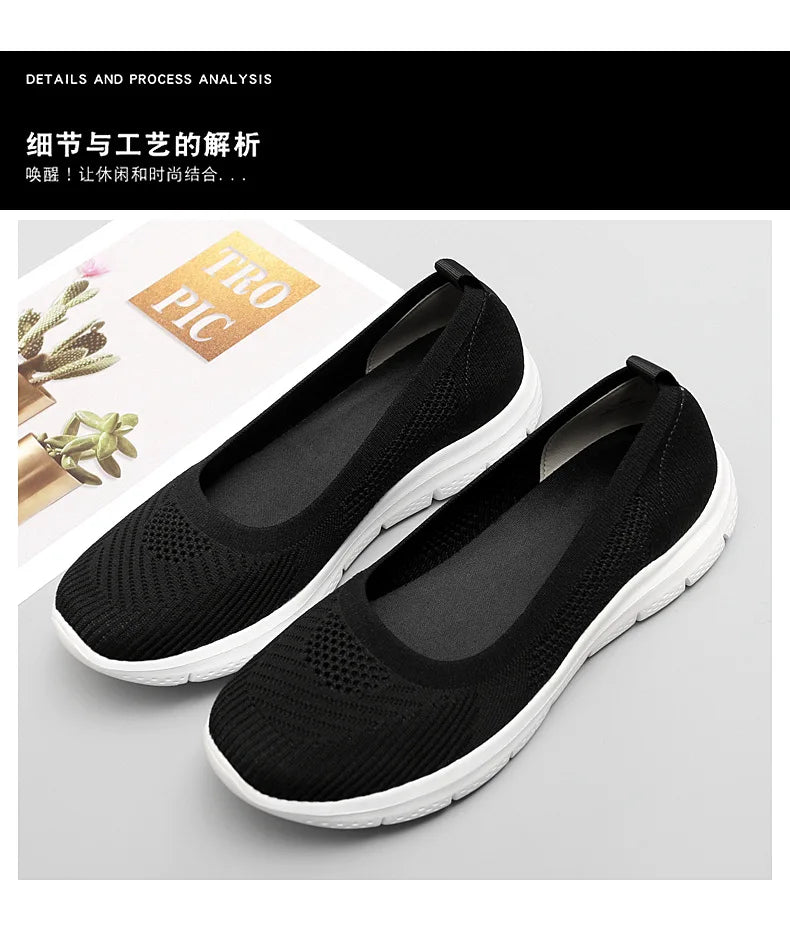 Sneakers Fashion2022 Women  Socks Shoes Casual White Sneakers Summer knitted Vulcanized Shoes Women Trainers Tenis Feminino