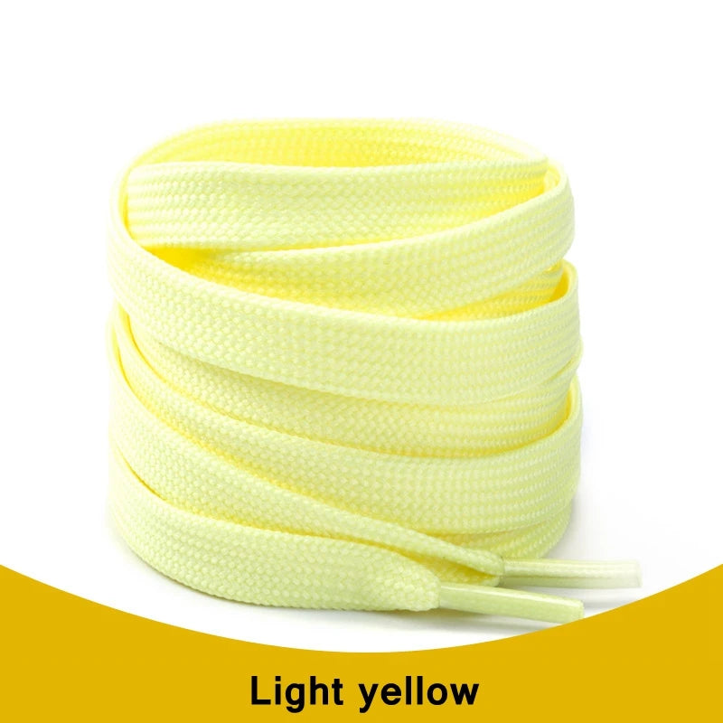 1Pair Sneakers Shoelaces Shoes Accessories Laces for Shoes Unisex Flat Shoe Lace Classic Shoelace Af1 Solid Color Shoe Strings