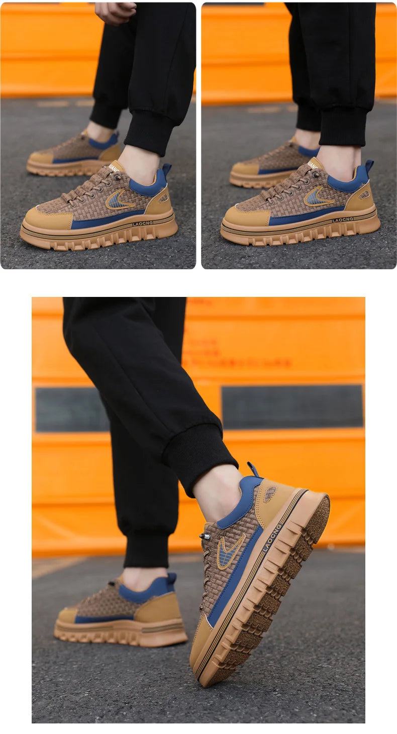 Men Chunky Sneakers Fashion Non-slip Luxury Brand Men's Sneakers Designer Platform Casual Board Shoe Man's Vulcanize Shoe
