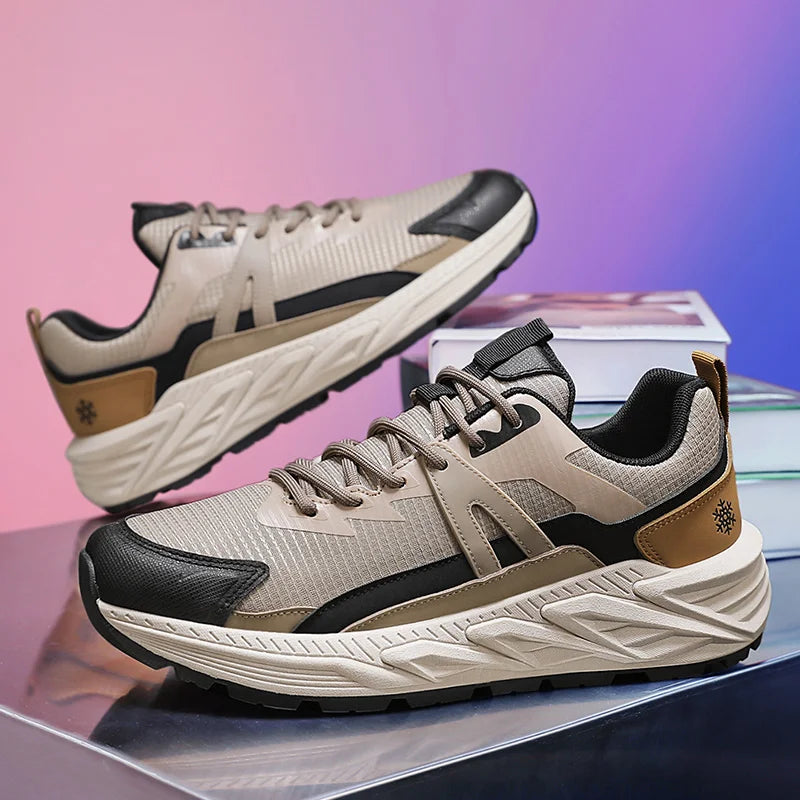 Casual Sneakers Men Low-top Breathable Sports Shoes for Men Fashion All-seasons Walking Shoes Trendy Trainers for Man 2025 New