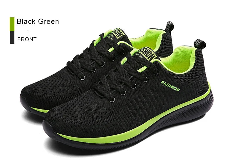 Men's Sneakers Black Casual Comfortable Knitted Sports Shoes Breathable Comfortable Running Fitness Shoes Mens Sports Shoes