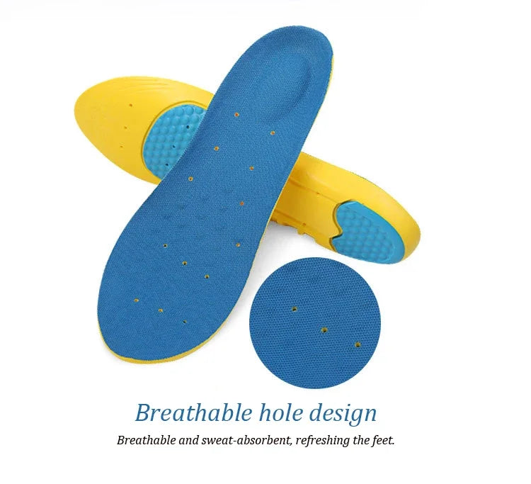 New Orthopedic Insole EVA Arch Support Pads Sport Sole for Sneakers Basketball Shoes Sweat Breathable Men's and Women's Insoles