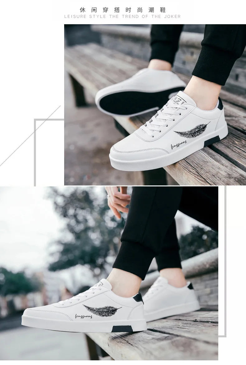Men Sneakers Summer Men's White Sports Shoes Fashion Male Leather Casual Light Sports Shoes Zapatillas Hombre Chaussure Homme